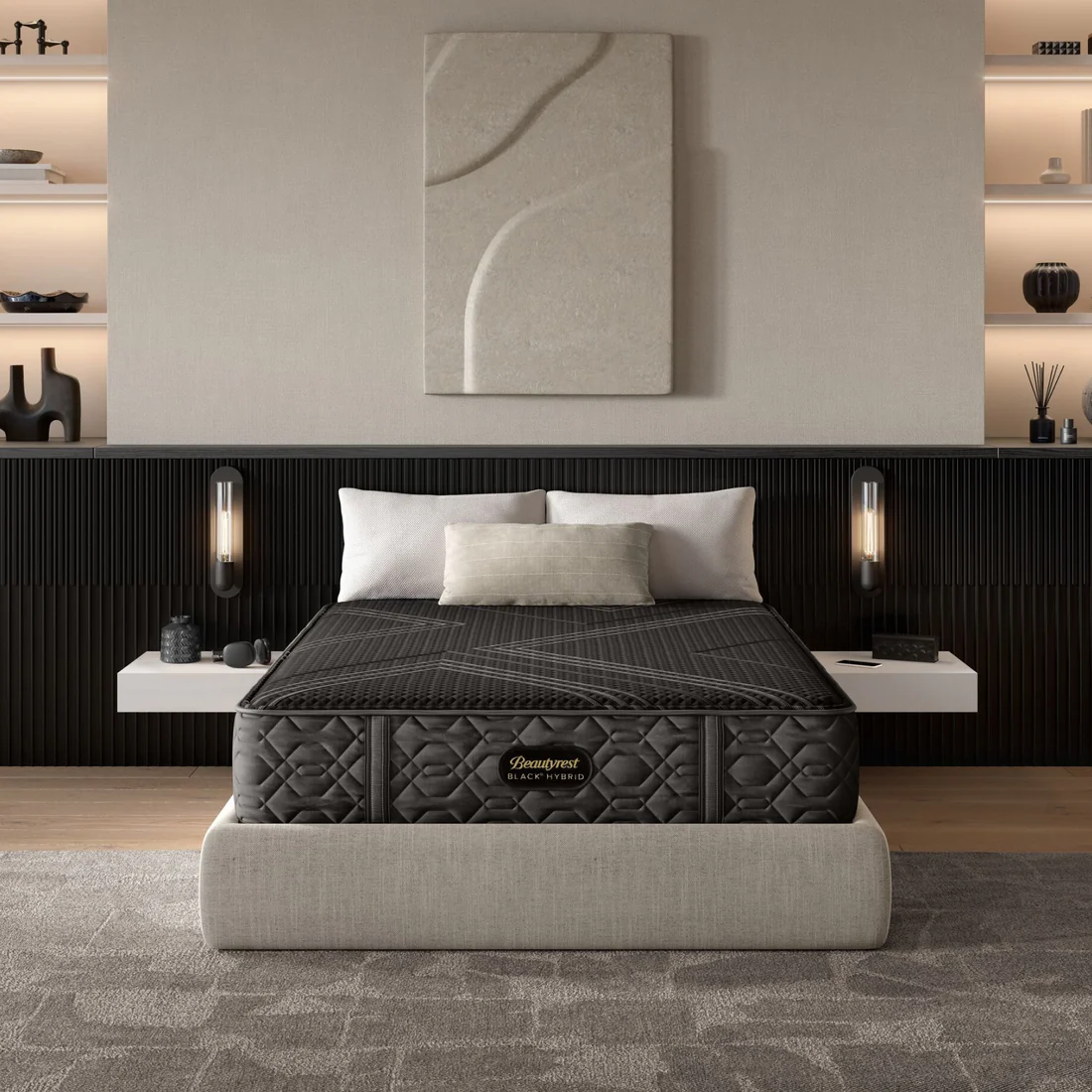 Beautyrest Black Hybrid Series One 12.5 Inch Plush Mattress