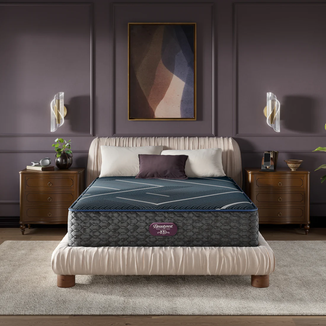 Beautyrest World Class Hybrid Level Four 13.5 Inch Plush Mattress