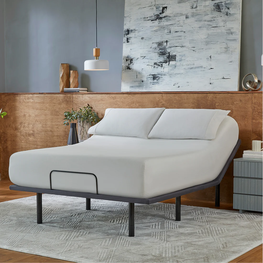  Baselogic Silver Adjustable Bed Frame Base
