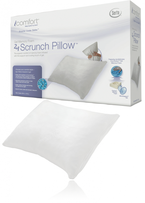 Serta Icomfort Scrunch Pillow Craig S Beds Nyc