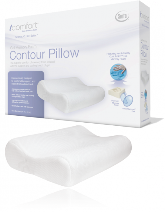 Serta Icomfort Contour Gel Memory Foam Pillow